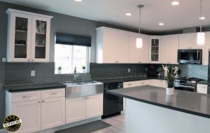 Black & white kitchen remodel